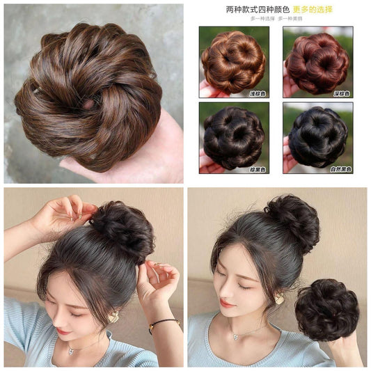 Bird Nest Fluffy Hair Bun Wig
